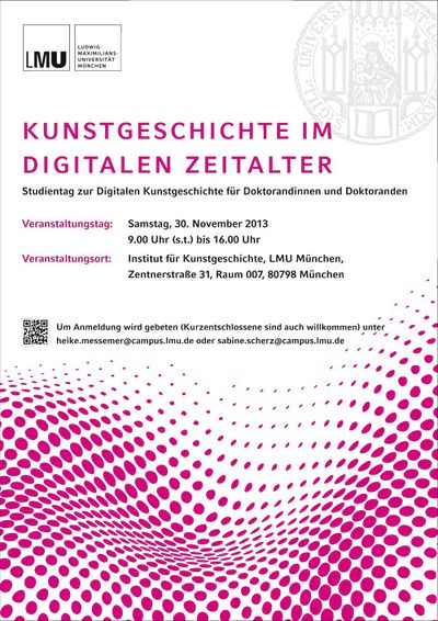 Kunstgeschichte im digitalen Zeitalter - Studientag zur Digitalen Kunstgeschichte für 